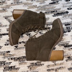 Army Green booties